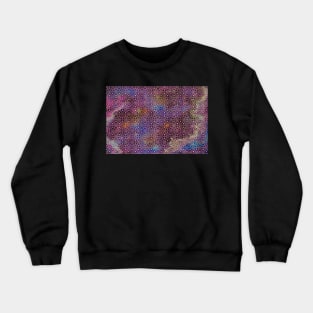 Geometric Shapes Galaxy Pattern Crewneck Sweatshirt